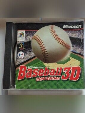 Microsoft Baseball 3D 1998 PC Video Game Retro Gaming